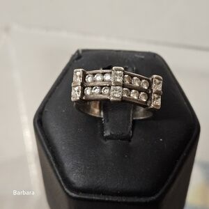 Vintage Sterling & Cz Ring, Size 7